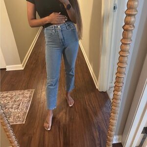 Good American Blue Ankle & Cropped Jeans